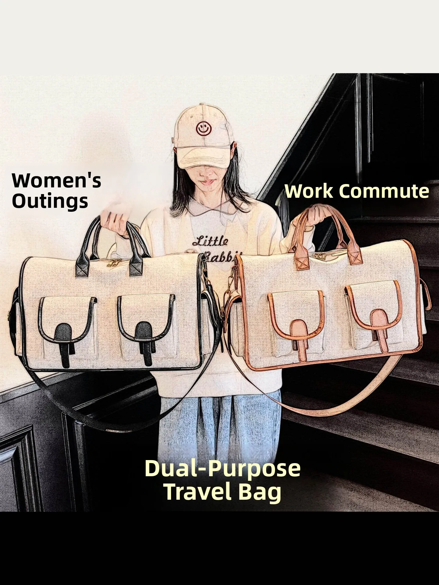 large-capacity-portable-handheld-luggage-bag-travel-bag-women's-commuting-short-business-trip-bag-2026-new-style-casual-unisex