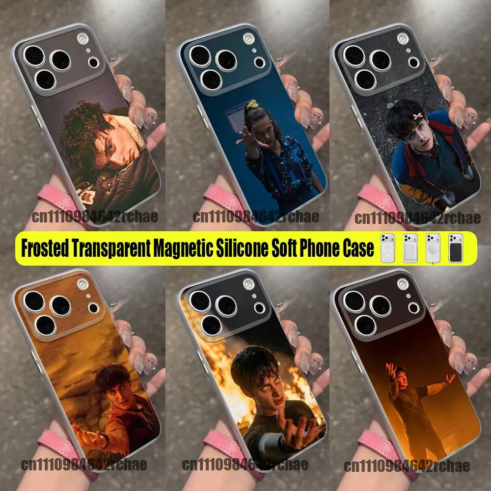 For Noah Schnapp Phone Case For iPhone 15 17 12 14 13 16 11 E Max Plus Air Pro Mini For Magsafe Magnetic Clear
