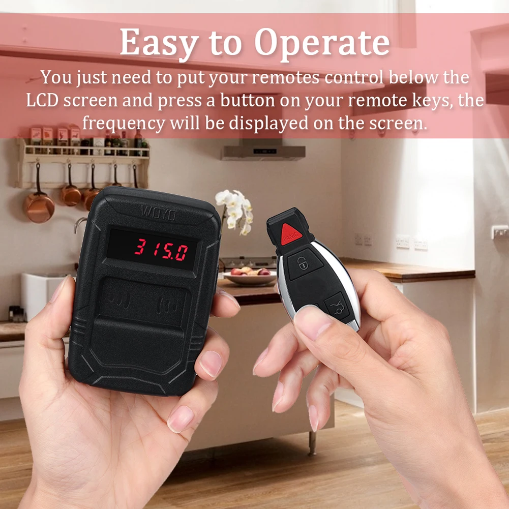 WOYO 10-1000MHz Handheld Portable Wireless Car Remotes Control Tool Diagnosis Infrared Radio Frequency Tester Tools