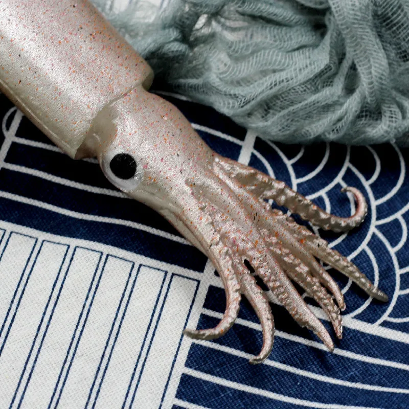 1Pcs PVC Simulation Big Squid Artificial Seafood Model Fake Food Seafood Shop Restaurant Props Ornament Wedding Party Dish Decor