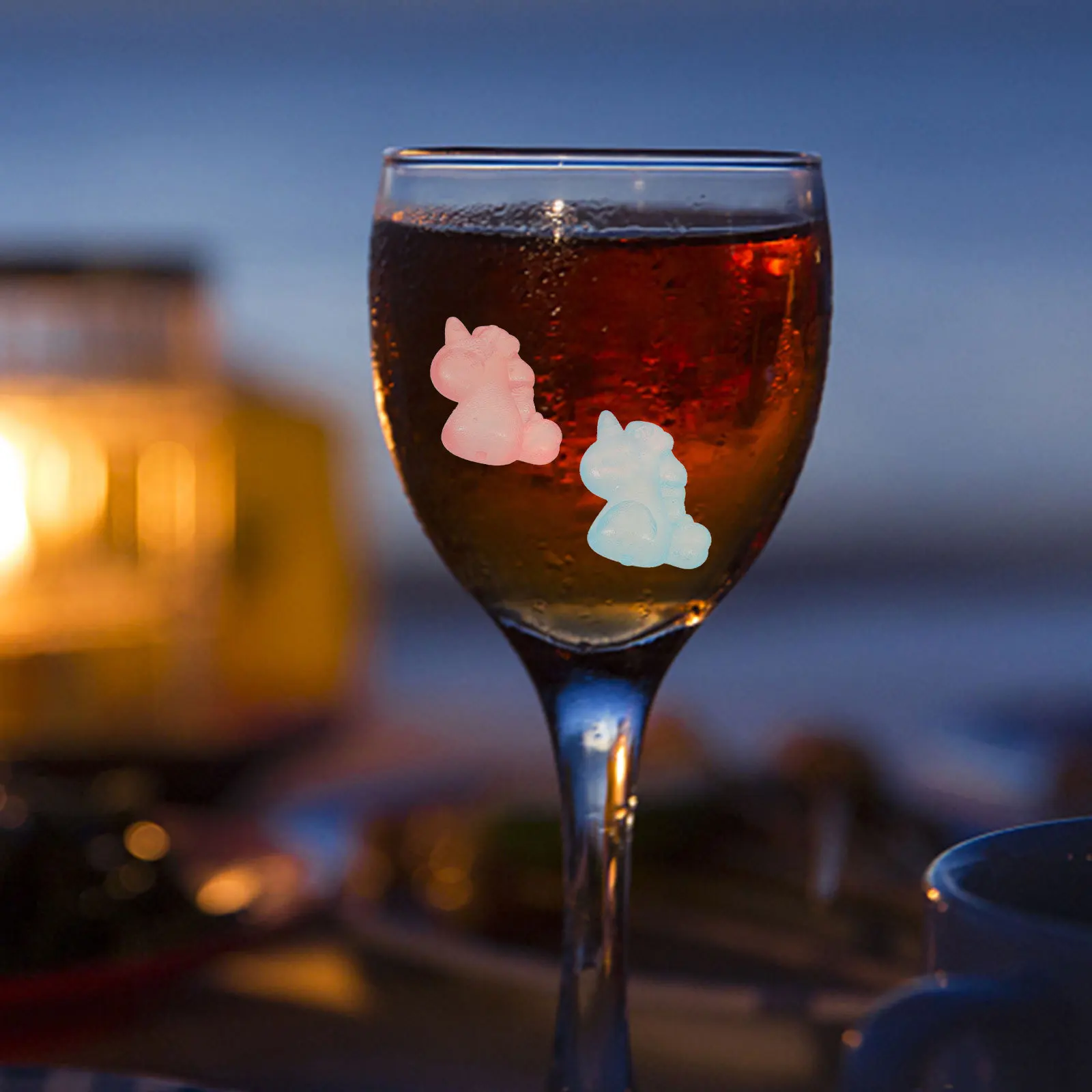 

12Pcs Wear-Resistant Wine Rocks Adorable Reusable Drink Stones for Home Bar Office No Flavor Wine Stones