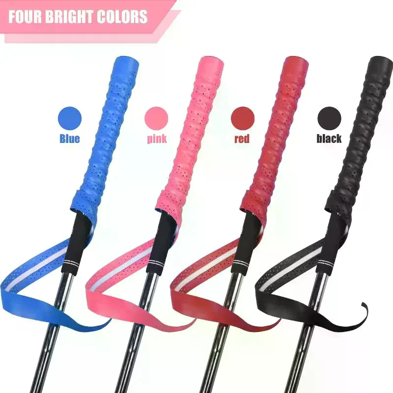 Golf Club Grip Tape Non-Slip Sweatproof PU Leather Golf Grips Wrapping Tape Easy Quick Replacement, Swing Stability