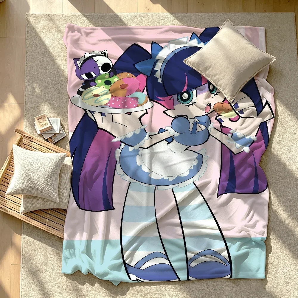 Cartoon P-Panty Stocking G-Garterbelt Blanket Soft Warm And Thick Perfect For Bedroom Living Room Bed Sofa Camping Picnic Office