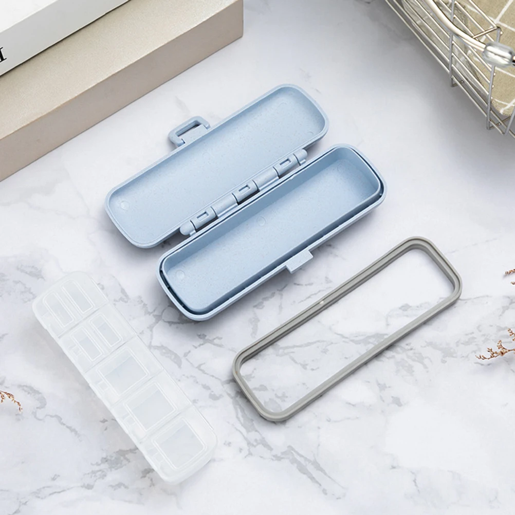 

2 шт. портативная аптечка с утолщенным уплотнением, чехол для таблеток, контейнер для хранения, ежедневный органайзер для ювелирных изделий для путешествий, легкий пластик