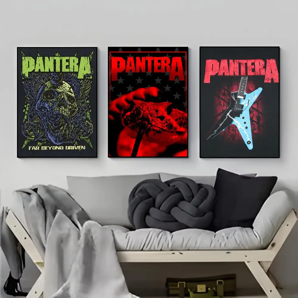 Groove Metal Band P-Pantera Poster Elegant Indoor Artwork Design & Contemporary Home Decor