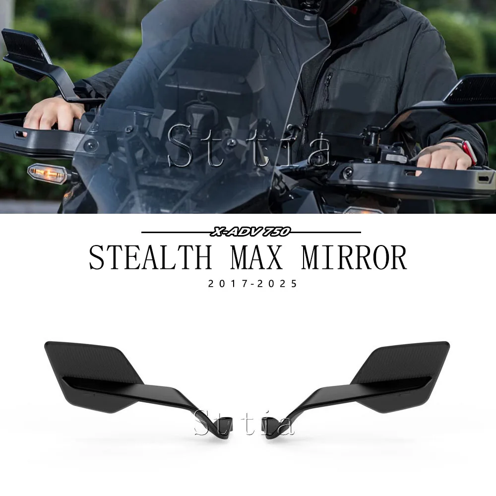 

For Honda XADV 750 X-ADV X ADV 750 XADV750 X-ADV750 2017-2025 Motorcycle CNC Rearview Mirror Fixed Wing Rear View Mirrors