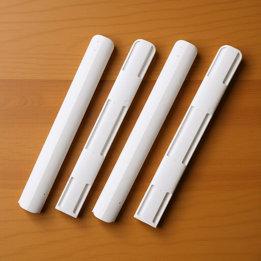 

4pcs Self-Adhesive Drawer Slide Track White Heavy Duty For Cabinet Storage Drawer Guide Rail Slide Rail Track Bar