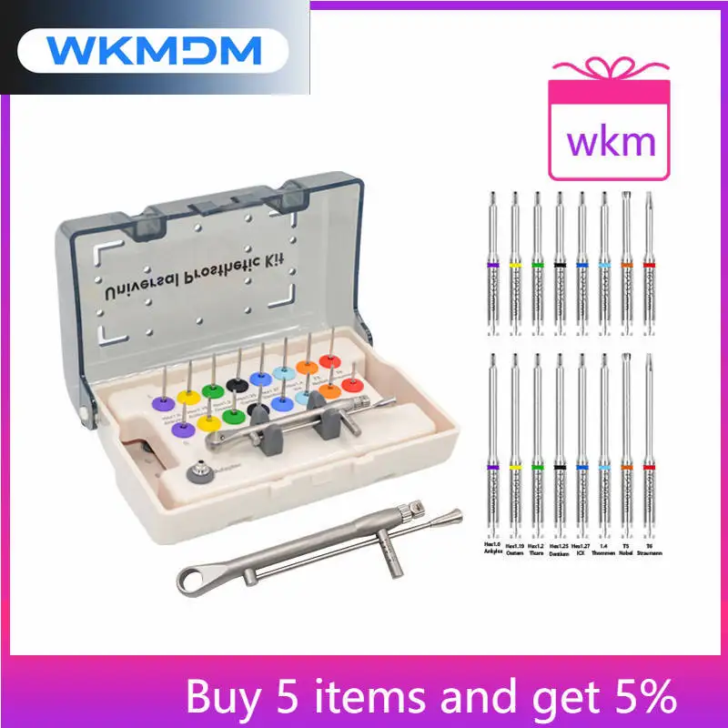 den tal imp lant Fixture Screw Drivers Universal Torque Wrench Prosthetic Kit Dentist imp lant Prosthetic Kit