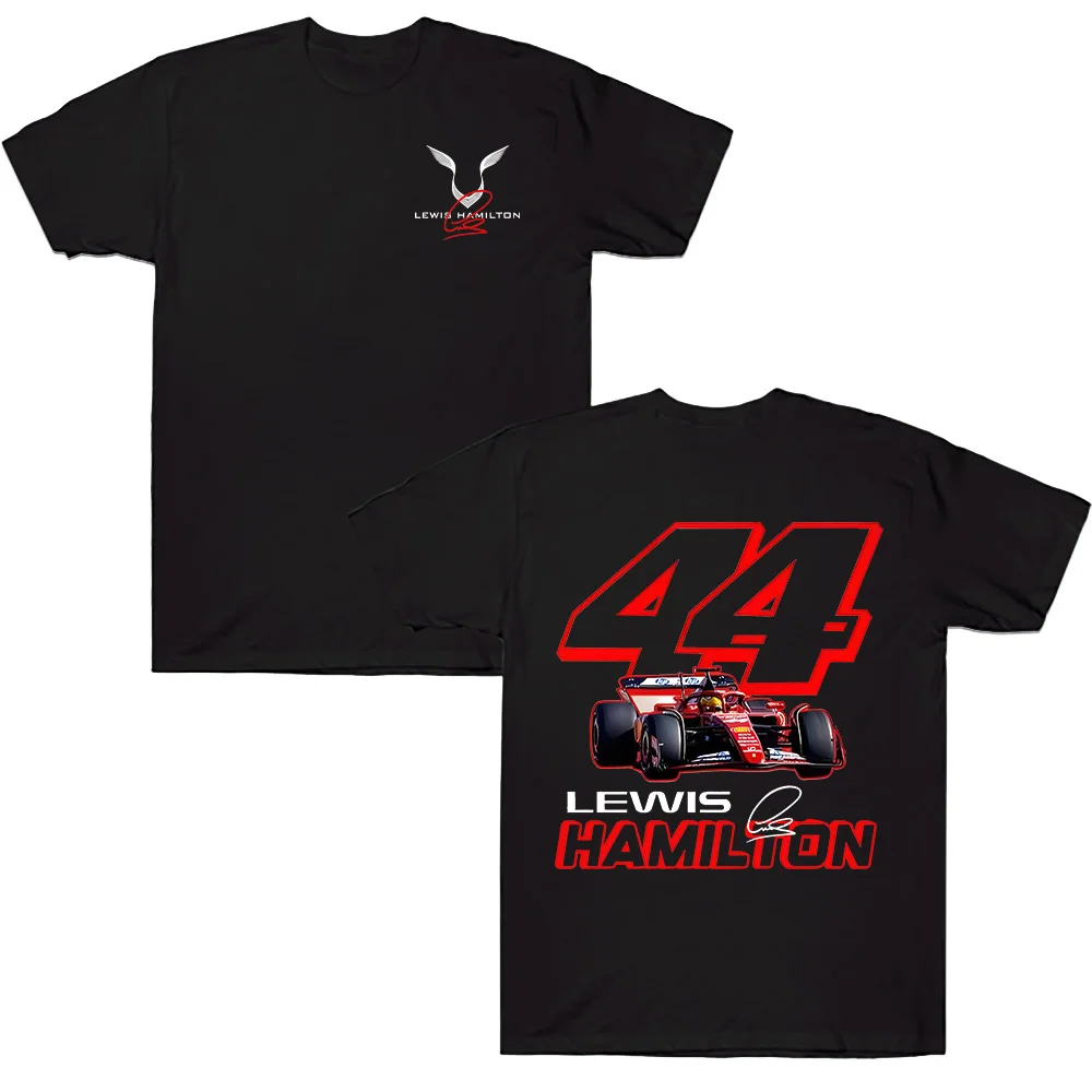 2026 New Model Lewis Hamilton Racing Car 44 Number High-quality Comfortable Casual Printed Men's T-shirt
