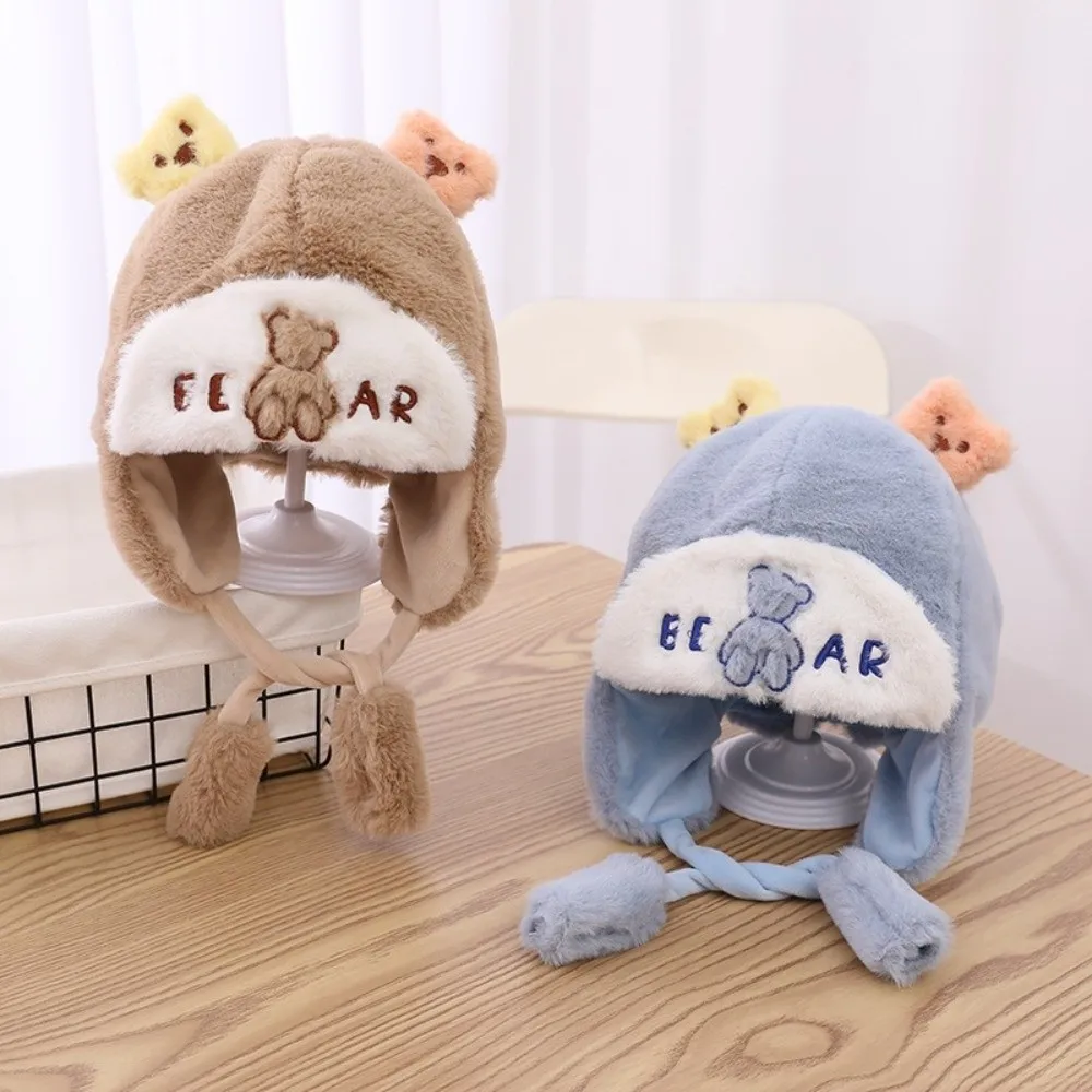 

Новая теплая пуловерная шапка, ветрозащитная плюшевая шапка-бини, холодостойкая шапка Lei Feng, детская шапка