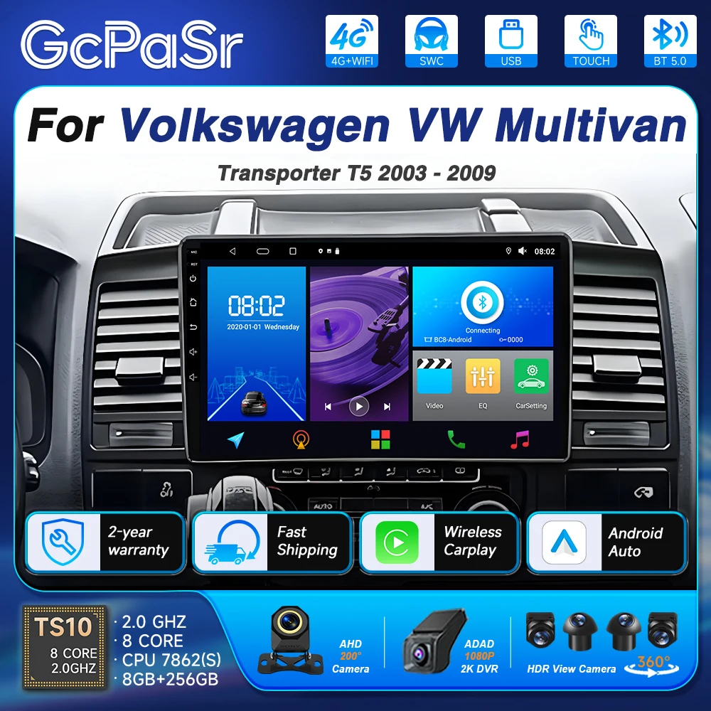 Android Wireles Carplay For Renault Master 2019 2020 2021 2022 Multimedia Video Player Navigation GPS Head Unit Stereo 2din DVD