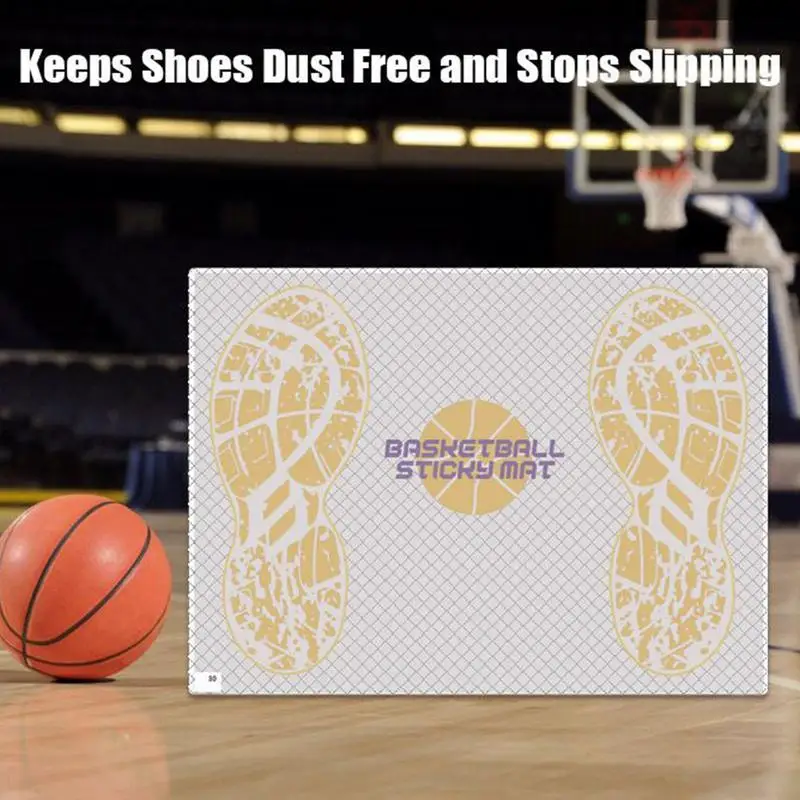 

Basketball Grip Mat Volleyball Adhesive Grip Shoes Mat 17x12Inch Portable Anti-Slip Sticky Enhancer Replaceable For Football