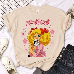 Cukierkowe koszulki damskie z grafiką manga anime t shirt girl anime japońskie ubrania anime