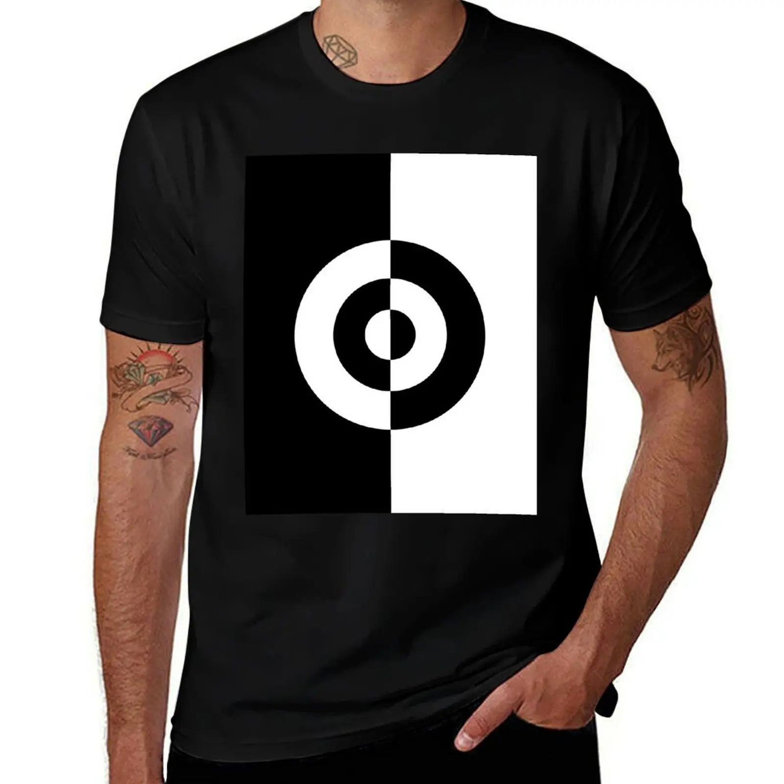 

Two Tone Bullseye Vertical T-Shirt man t shirt luxury t shirt personalised