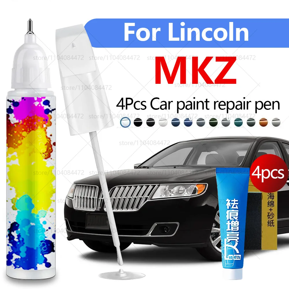 

Ручка для ремонта автомобильной краски для Lincoln MKZ 2013-2020 гг., аксессуары для ремонта царапин, 4 шт., черный, зеленый, белый, синий, серебристый
