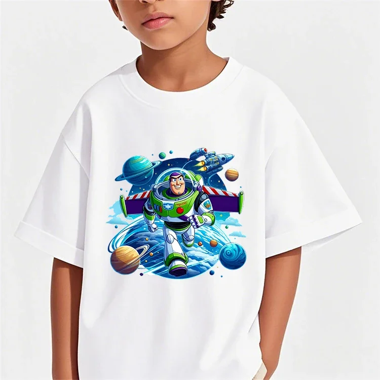 

Summer Street Crew Neck Tshirt Boys Girls Toy Story 3-14Y Kawaii Cartoon Hot Outdoor Casual Stylish Lovely