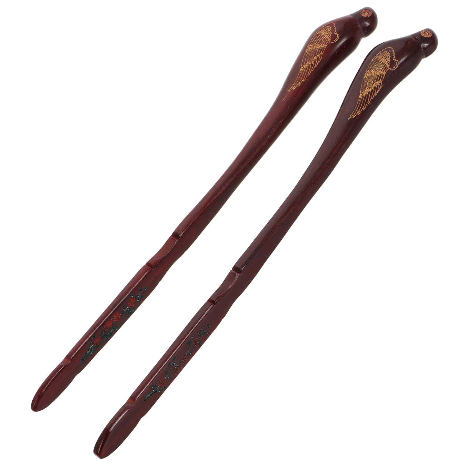 

2pcs Yangqin Practice Hammer Durable Wooden Exercise Tool Bird Shaped Design For Adult Dulcimer Playing Tool Music