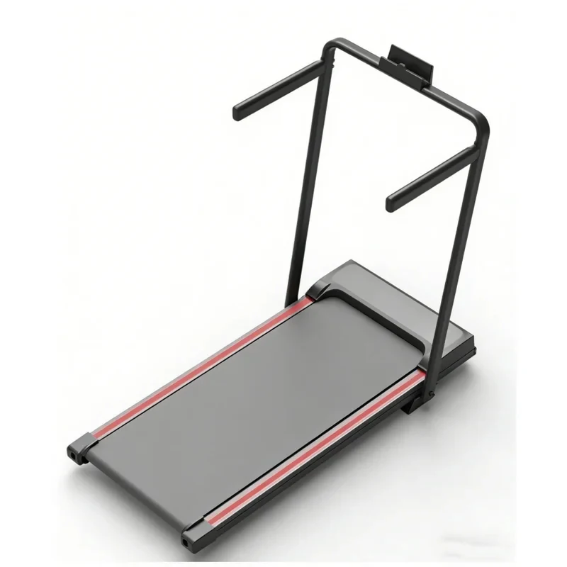 Household Folding Treadmill, Flat Walking Pad, Compact Indoor Silent Fitness Equipment