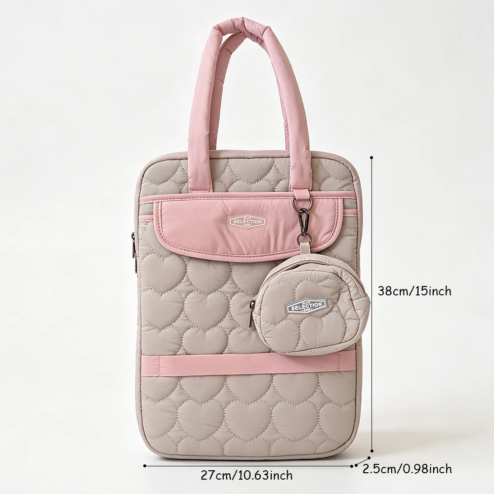 Leisure Laptop Bag for 13/14 Inch Apple Huawei Xiaomi Computers with Small Bag Included - Stylish Protective Case