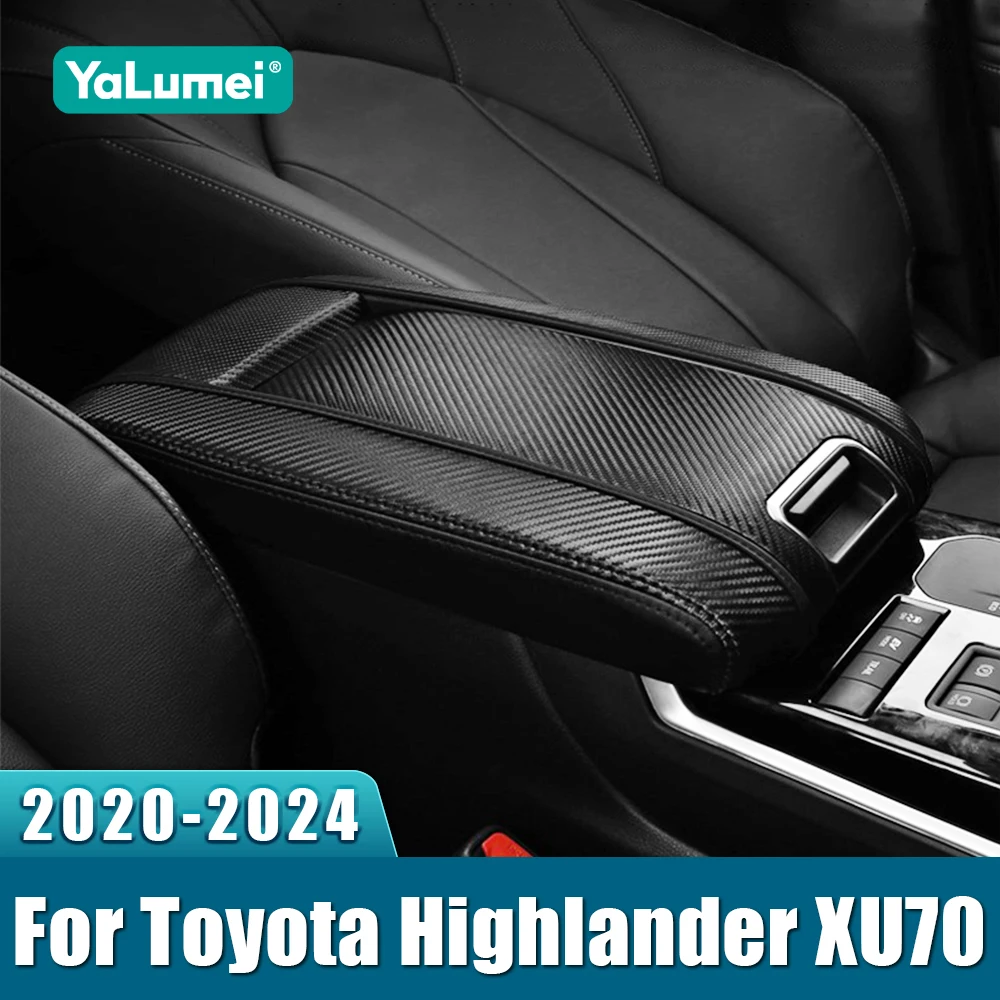 Für Toyota Highlander XU70 Kluger 2020 2021 2022 2023 2024 Auto-Armlehnen-Konsolenauflage Abdeckung Kissen Stützbox Armlehnenauflage Matten