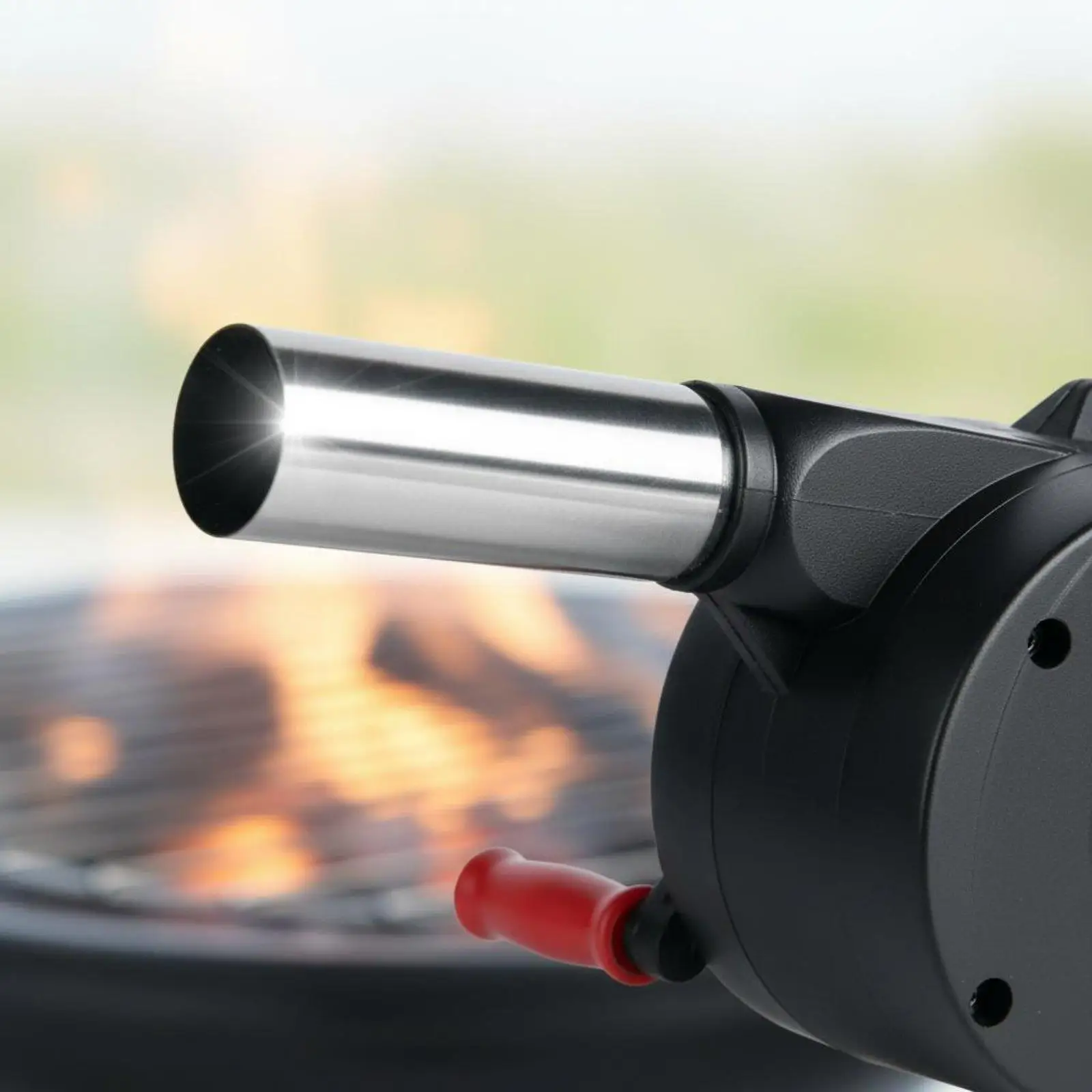2-6pack Hand Crank Air Blower No Required Manual BBQ Fan Easy to Operate