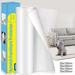 Anti Cat Scratch Furniture Protector Cat Training Protectors PVC Transparent Tape Couch Guard Pads Stickers for Couch Sofa