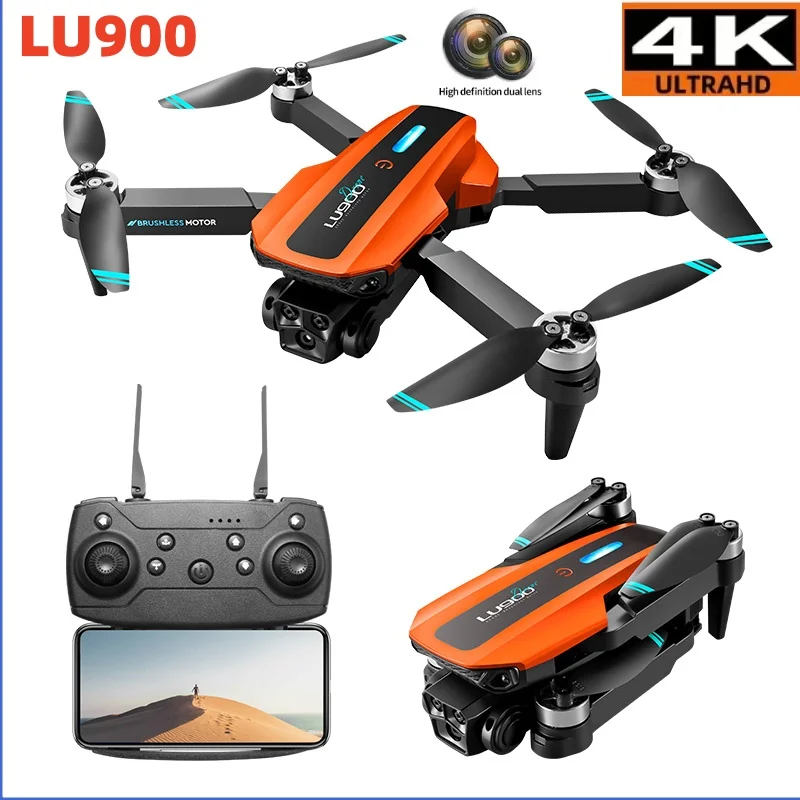 NEW Lu900 Drone Brushless Motor Dual Camera Optical Flow Aerial Photography Four Axis Aircraft Remote-controlled Aircraft Toys