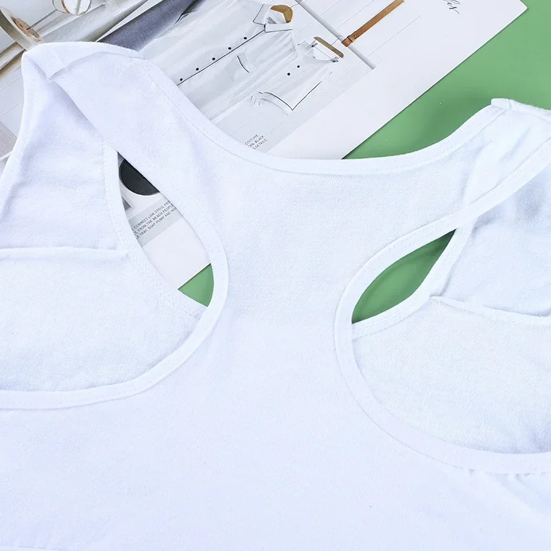 Solid Color Non-steel Ring Vest-style Sports Underwear, Fitness Trend Bra, Cotton Underwear image 4