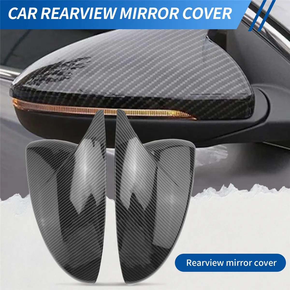 11-Rearview Mirror Cover Trim for Kia Forte K3 Cerato 2019-2022 Mirror Modified Horns Shell Sticker Caps Car Styling