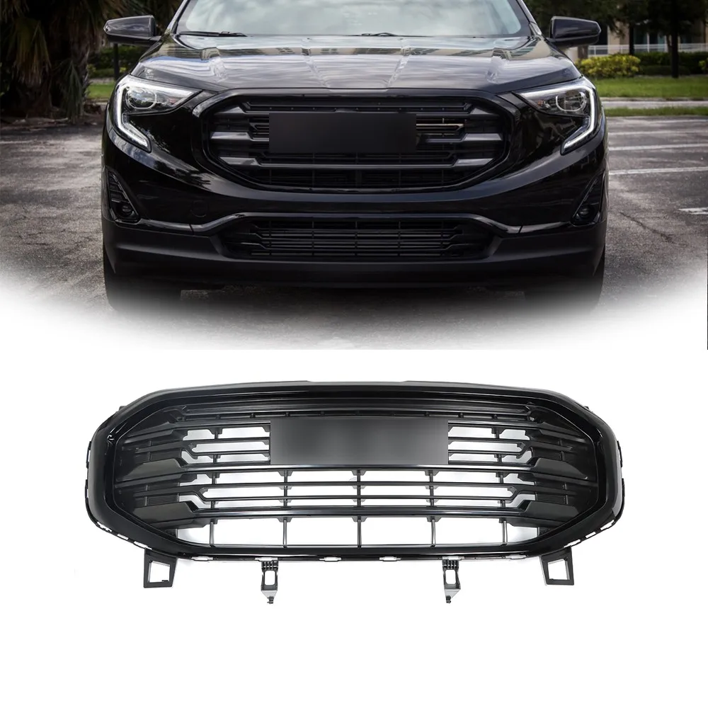 Fit For GMC Terrain SLT SLE 2018-2021 Front Bumper Grille Assembly Gloss