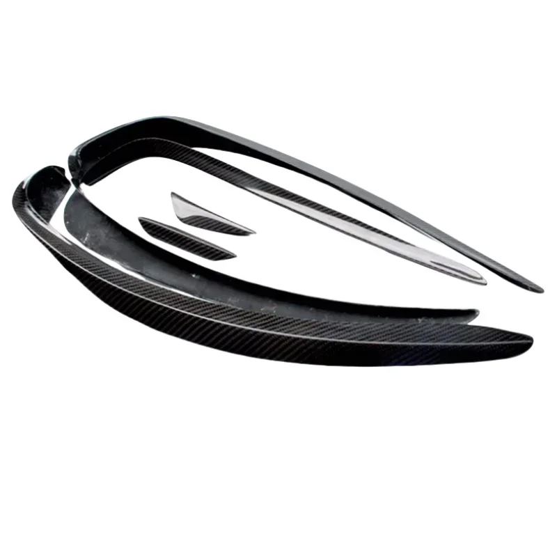 

For Mercedes Benz W176 A180 A200 A260 A45 AMG Sport BumperCarbon Fiber Front Side Canards Splitter Spoiler 13 - 16