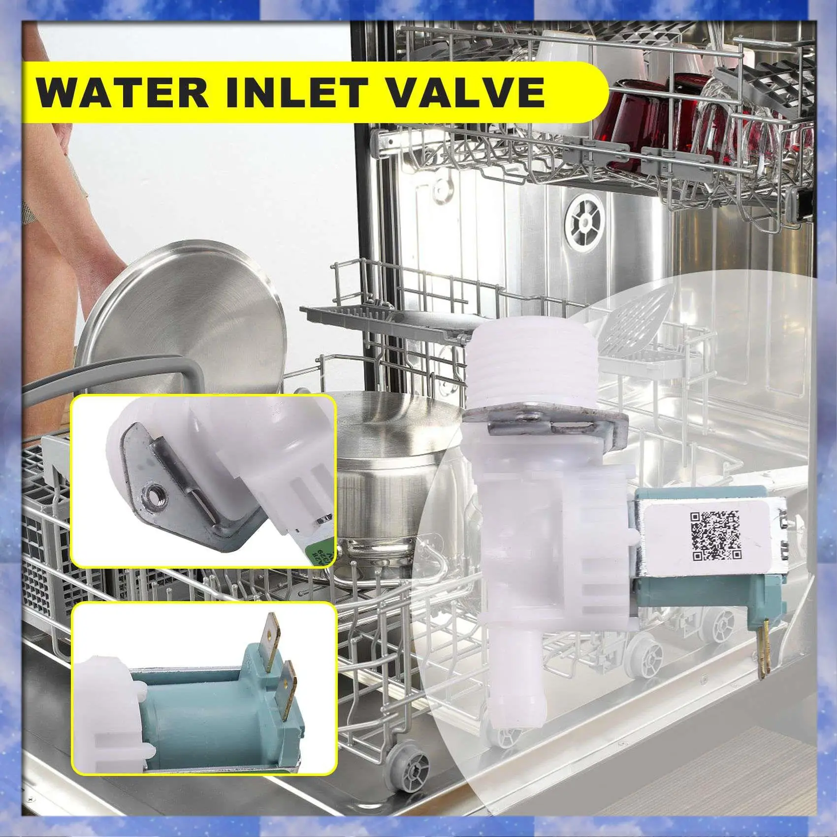 Gen Basic DD33-01002B Water Inlet Valve For Dishwasher Replaces AP6975653 PD00062560 PS12740663 33290467/329