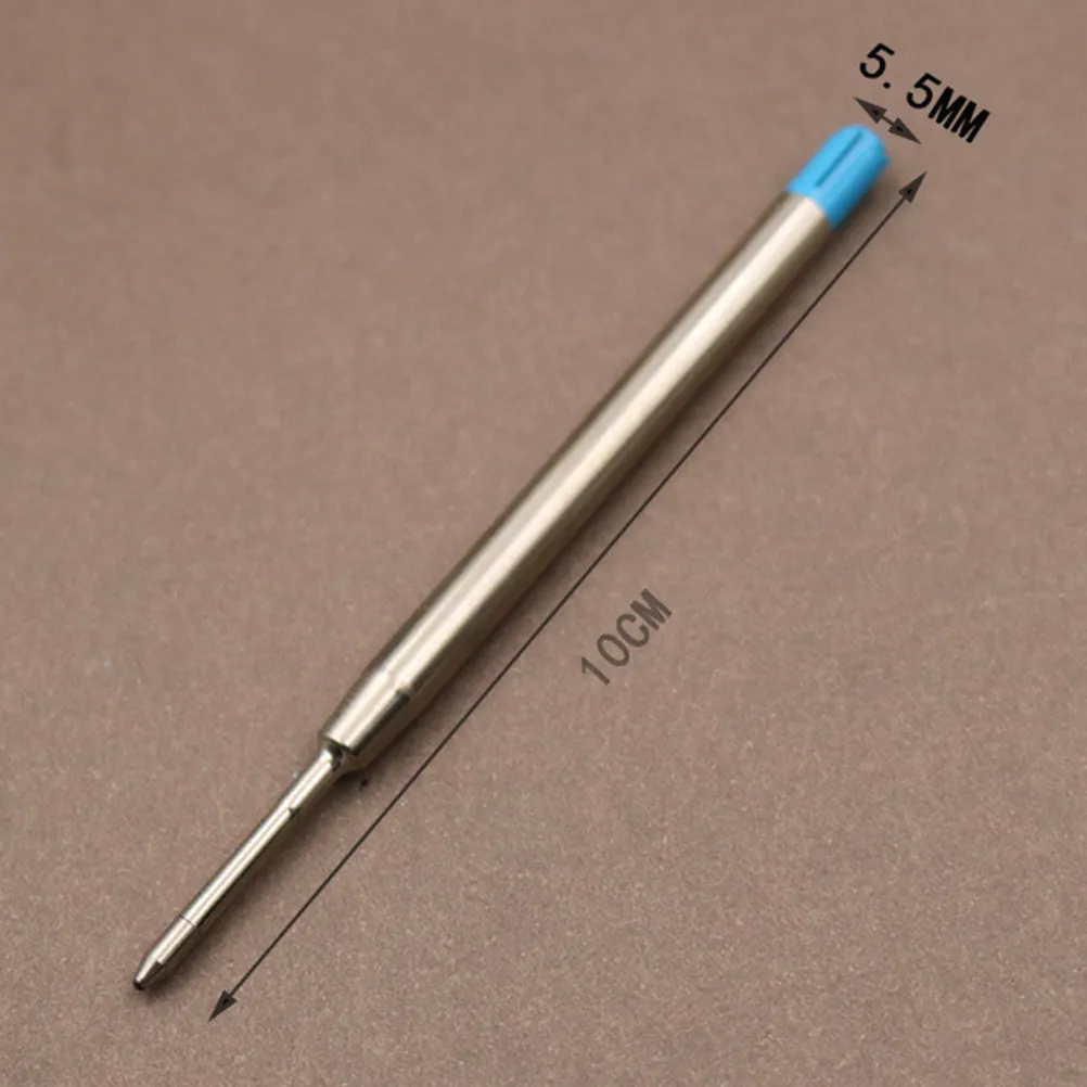 20Pcs 1Mm Metal Tip Gel Pen Refills Blue Leakproof Smooth Writing for Crafting Doodling Scrapbooking Journaling Sketching