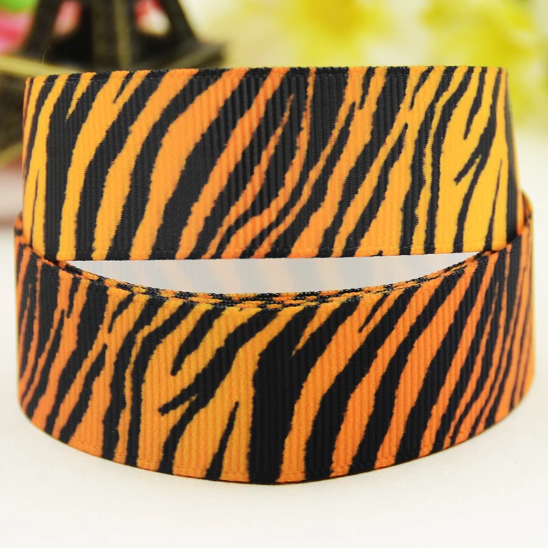 22mm 25mm 38mm 75mm Animal stripe cartoon printed Grosgrain Ribbon party decoration 10 Yards satin ribbons