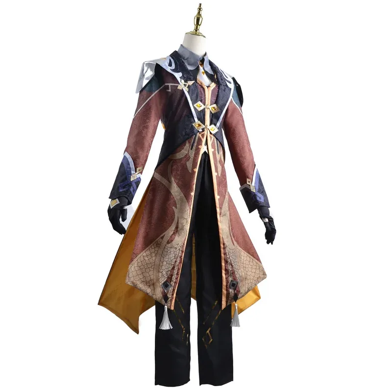 أزياء أنيمي جينشين إمباكت زونجلي التأثيرية قماش مزخرف لعبة تشونغ لي مجموعة كاملة موراكس تشونغلي ملابس كوميك كون لعبة كوسبلاي