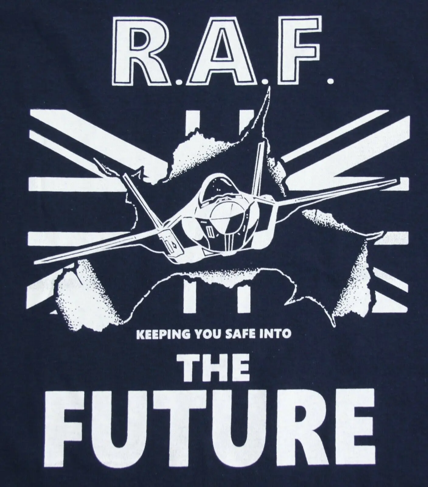 RAF Safe into the Future Exclusive Printed T-Shirt Military Forces Aviation tshirt Summer Cotton O-Neck Short Sleeve