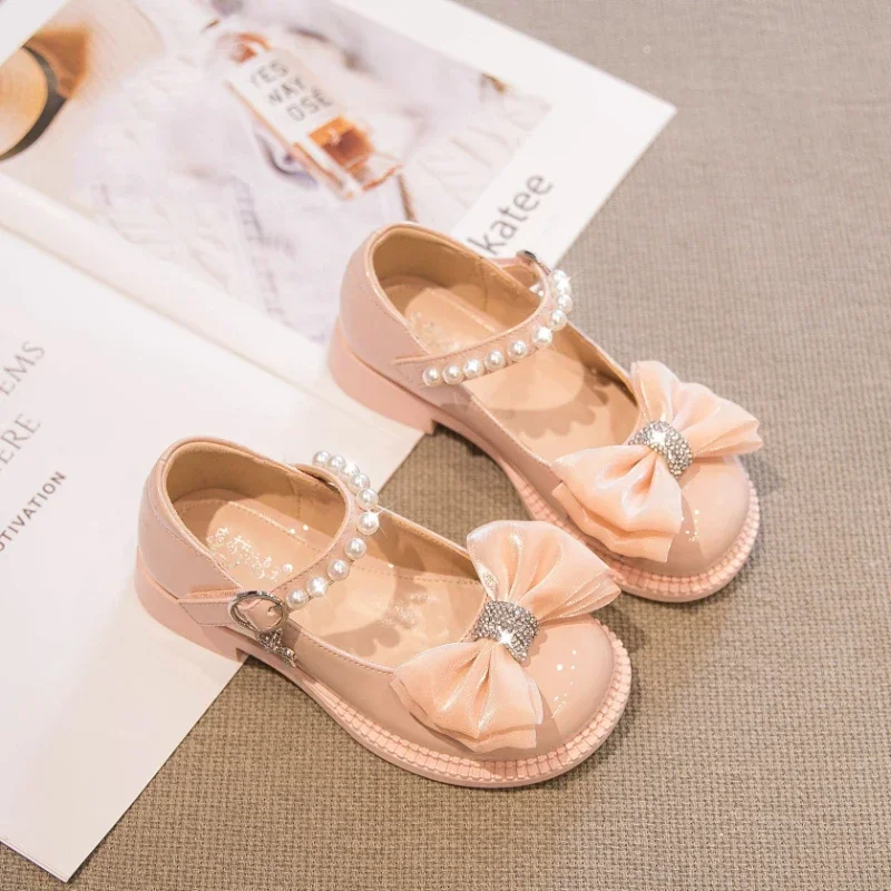 Girl Shoe Small Leather Shoe Princess Shoes Girl Children Shoe Baby Mary Jane Shoes Soft Sole Kid Shoes Chaussure Enfant Fille