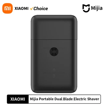 Golarka elektryczna Xiaomi Mijia Podwójne ostrze tnące Szybki silnik tłokowy Magnetyczne ssanie IPX7 Wodoodporna przenośna maszynka do golenia