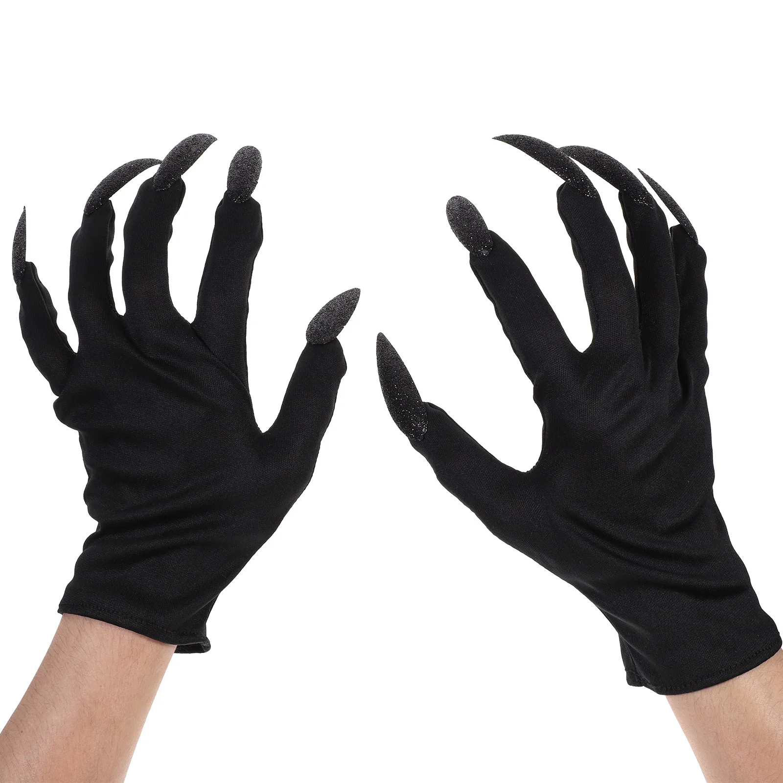 زوجان من قفازات أظافر الهالوين المرنة الطويلة للأظافر مثالية للحفلات التنكرية لقفازات أزياء الهالوين #5