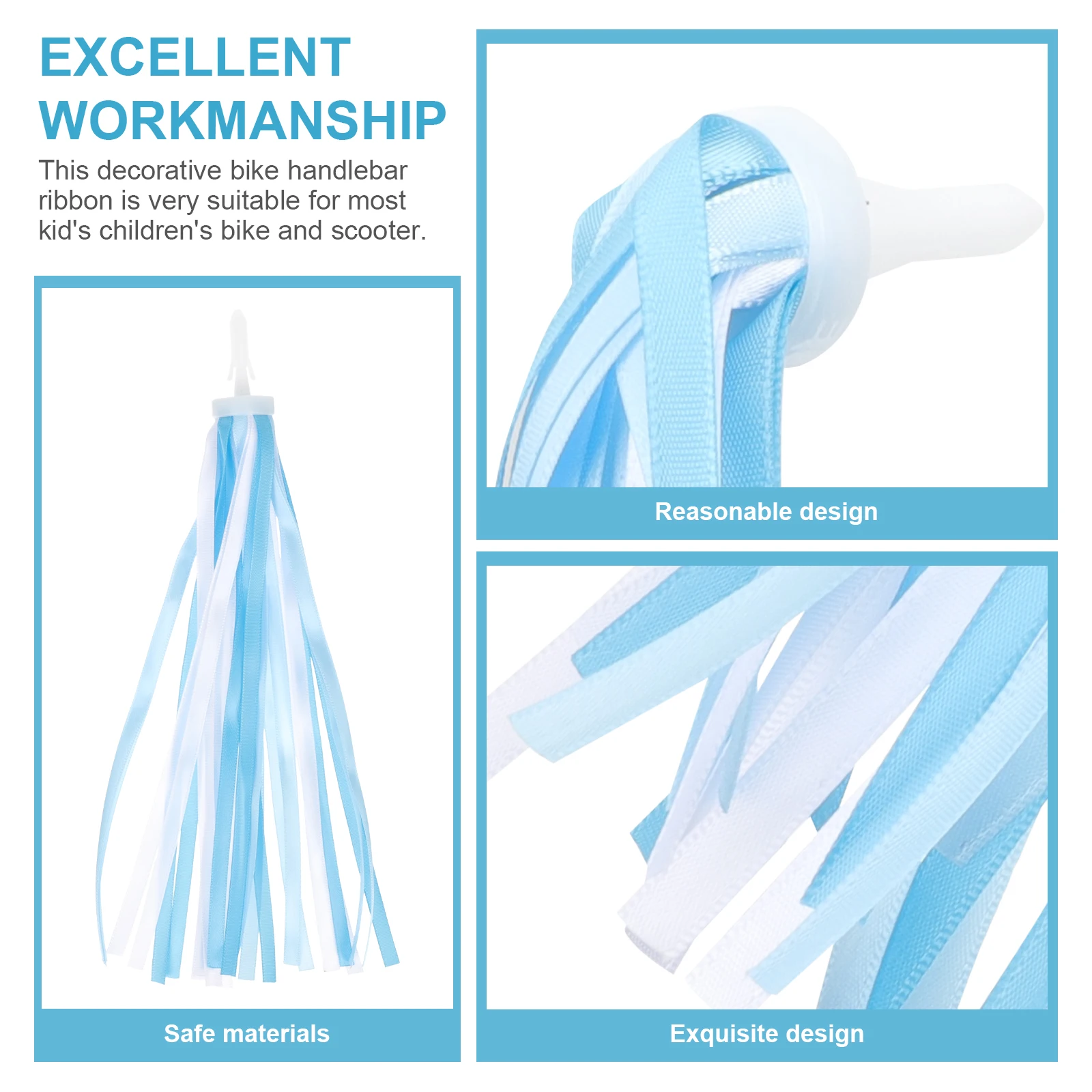 

Assorted Bike Streamer Fringe Bicycle Streamers Handle Handlebar Tassels Ribbons Child
