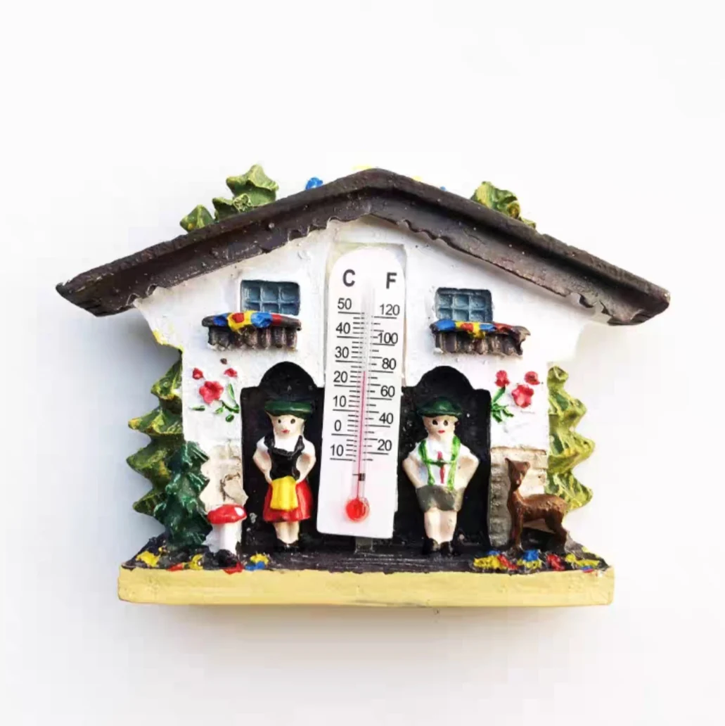 Austria Cuckoo Clock Flavor building 3D Refrigerator Magnets Fridge Magnetic Home Decor Sticker Travel Souvenir Collection Gift