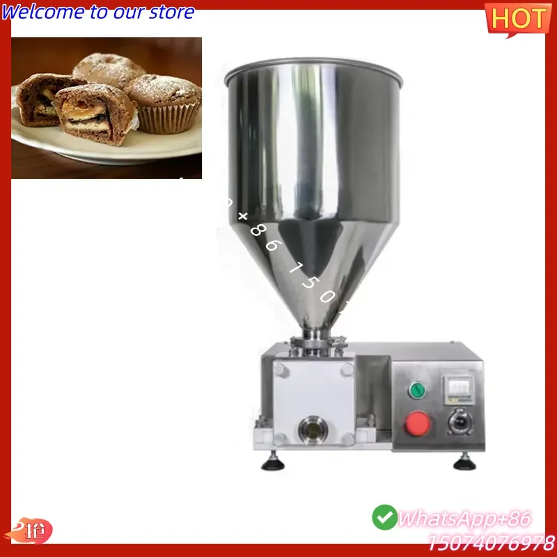 2026 Commercial Puff Cream Cheese Filling Machine Bread Cake Cream Injecting Spreading Coating Machine