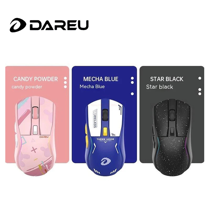 

Dareu A950 2.4g Bluetooth Wireless Mouse Tri-mode Wired Mechanical Mouse Accessory For Keyboard Pc Office Gamer Mice Game Office