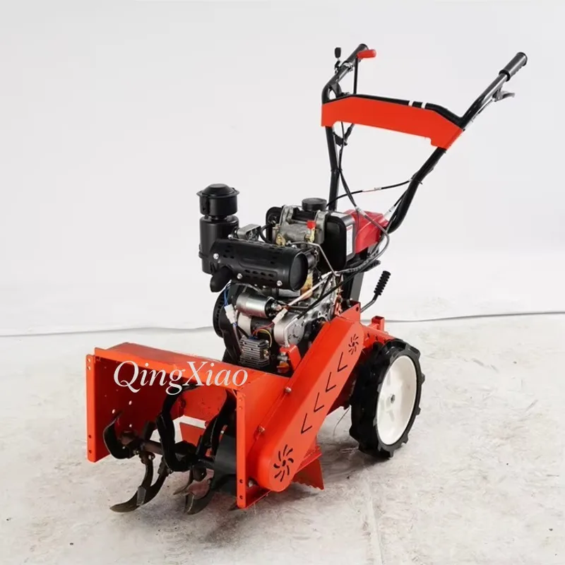 Agricultural Farm Small Micro Tiller Machine Strong Terrain Adaptability Used In Orchards Greenhouses Farmland Cultivation Jobs