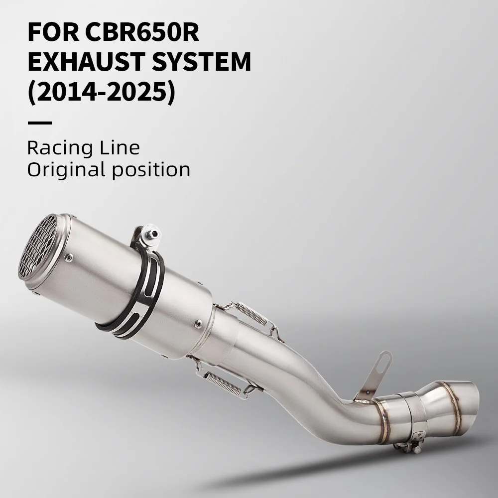 

Используется для выхлопной системы мотоцикла Cbr650r cb650f CBR650F2014-2025 для подключения соединительной трубы калибра 60 мм