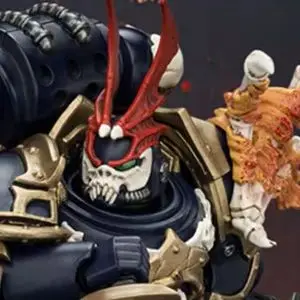 【JOYTOY】Warhammer 40K Night Lords Sevatar Primer Capitán de los Night Lords El Príncipe de las Cuervas Figura de acción