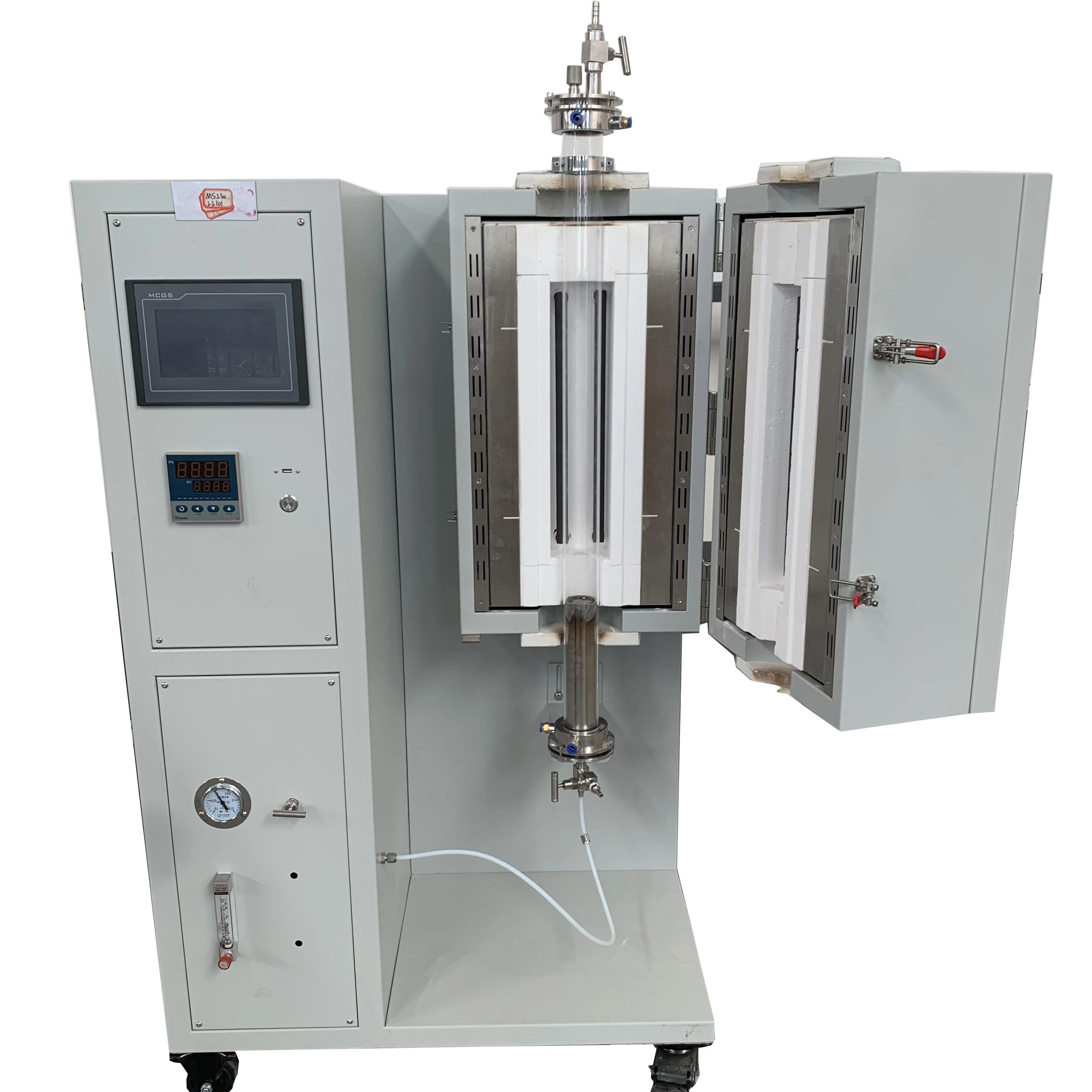 

Лабораторное нагревательное оборудование 1100C, вертикальная трубчатая печь с кварцевой трубкой