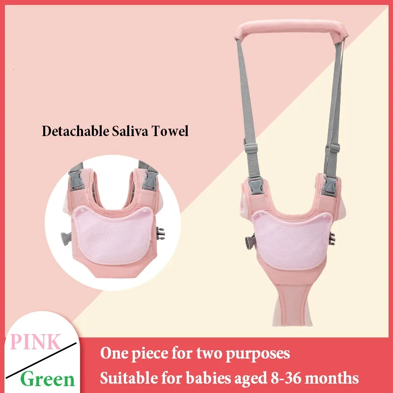 Baby Breathable Walking Learning Belt Toddler Walking Harness Dual Purpose Safety Activities Harness for 8-36 Months Old Kids