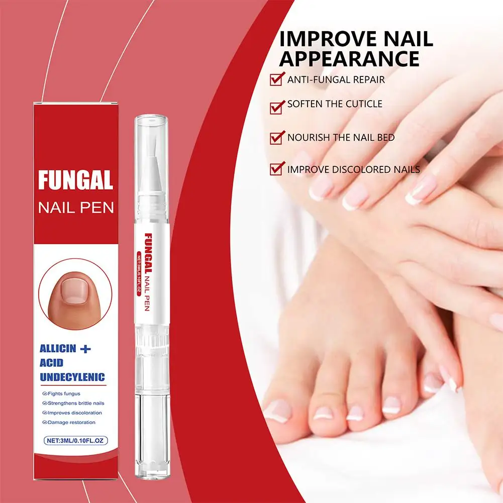 قلم العناية بالأظافر من FUNGAL، إصلاح الأظافر القوي للغاية، رعاية مغذية لأظافر القدمين السميكة أو التالفة باللون الأصفر #2