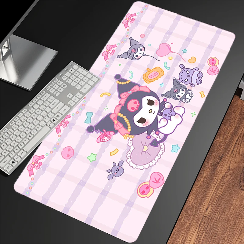 Alfombrilla de ratón Kuromi, accesorios, alfombrilla grande para teclado de jugador, alfombrilla de goma para ratón de escritorio, alfombra de goma, Tapis Souris Gaming Notbook